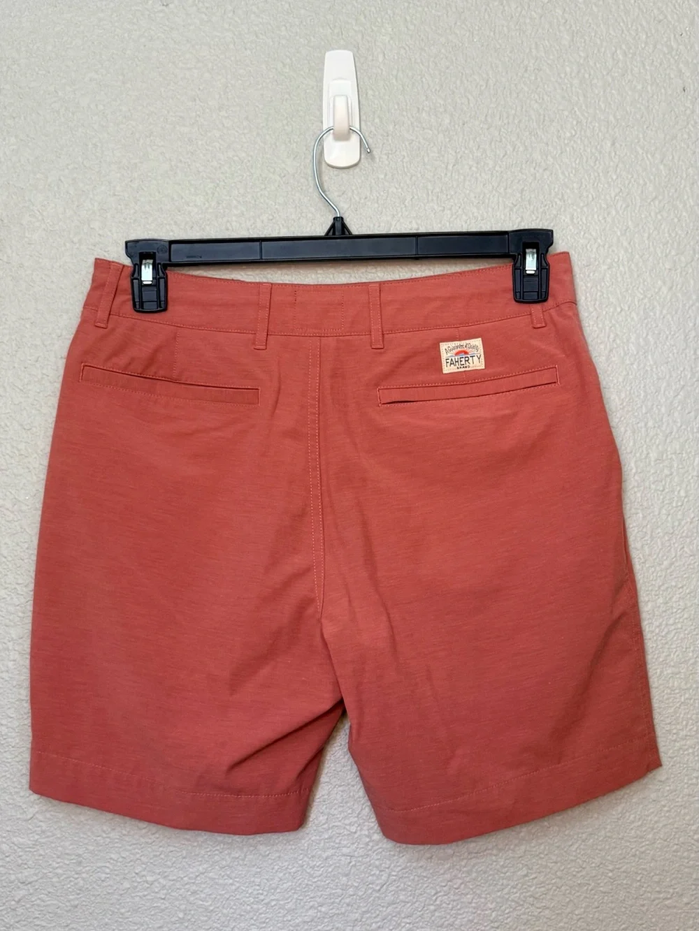 Faherty | All Day Shorts | Coral Red | Waist 30” Inseam 6.5”